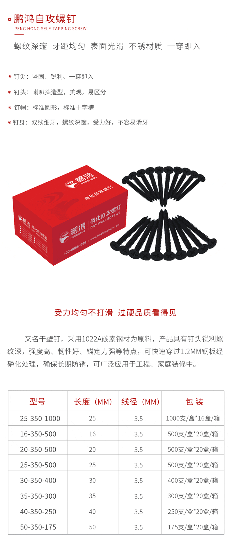 腾博官网诚信为本自攻螺钉